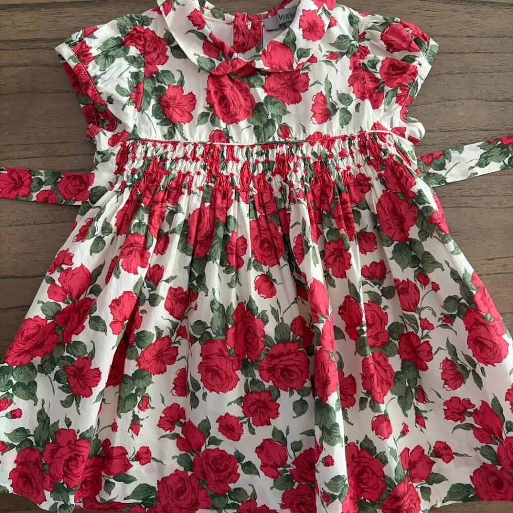 Fleurisse Violette Liberty Ruby Carline Rose Dress 12 Mo
